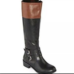 Arizona Womens Denver Riding Boots Block Heel size 7 NWT